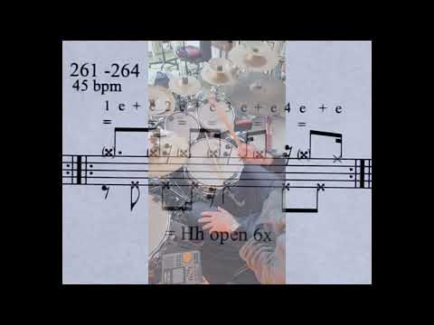 Jan Prins Hi Hat Integration Nr 261 - 264, 4/4, 45 bpm