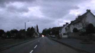 preview picture of video 'Driving Along Rue de Callac D787, Guingamp, Brittany, France 29th December 2011'