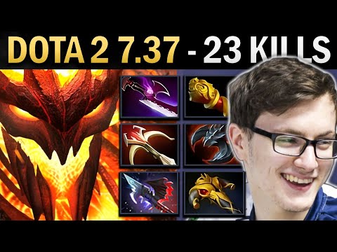 Shadow Fiend Gameplay Miracle with 23 Kills and 1021 GPM - Dota 7.37