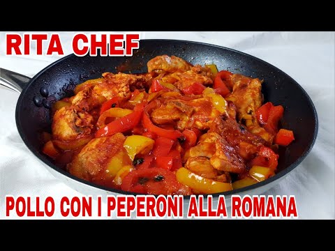 POLLO CON I PEPERONI⭐RITA CHEF | Appetitoso e succulento.