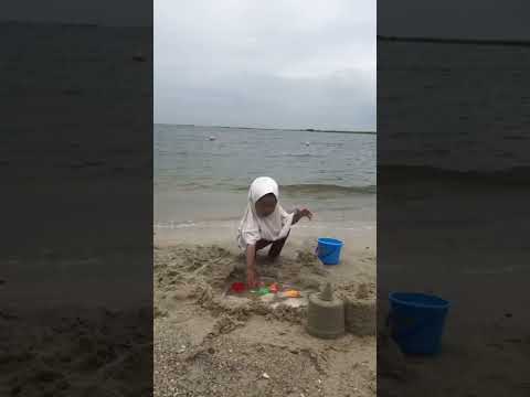 Making Sand Castles on the Beach