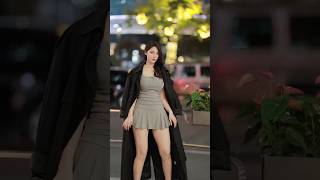 beautiful girl street fashion outfits style #merrychristmas  #tiktok #chinesefashion #shorts