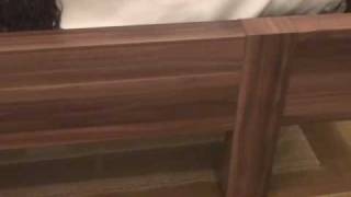 Platform bed with side table
