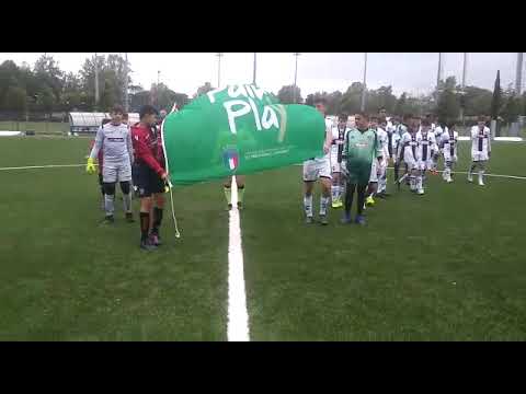 Under 13, Fase Interregionale: Parma-Cagliari, ingresso in campo, cerimoniale