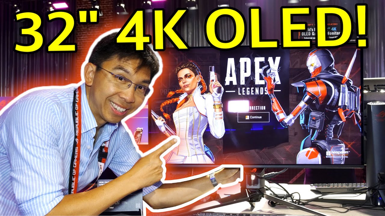 ASUS의 세계 최초 240Hz 32인치 4K OLED 모니터 실물 영상 공개