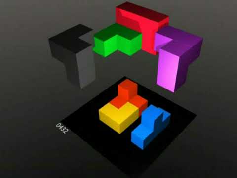 Soma Cube - Anim. 3D - 5 Sol. - 10