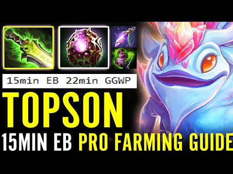 TOPSON PUCK - 15min EB Octarine Core! GOD MID is BACK 100% Destroyed All Dota 2 Pro Farming Guide