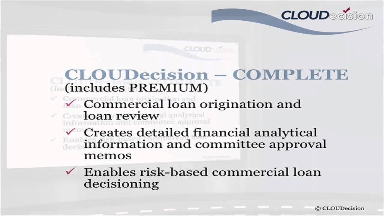 Complete: Commercial Loan Origination, Underwriting & Committee Approval Docs