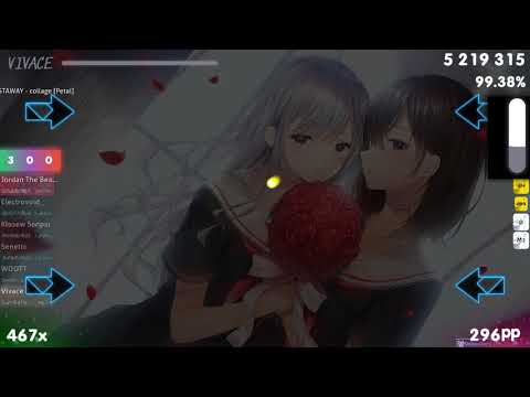 Vivace | 753. x ABSOLUTE CASTAWAY - collage [Petal] +HDHR 99.54% {#1 522pp FC} - osu!