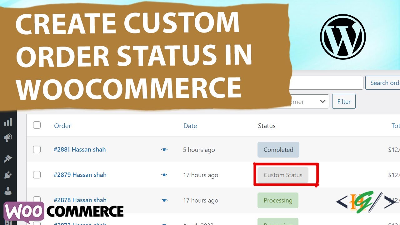 How to Create a Custom Order Status using Custom PHP Code in WooCommerce WordPress