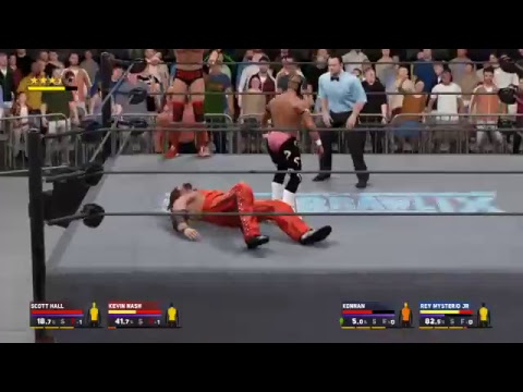 WCW/nWo 2K SuperBrawl IX Match 5 The Outsiders vs Konnan & Rey Mysterio Jr.