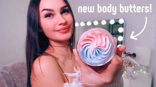 introducing my new whipped body butters! how it's made & demonstration 🤍