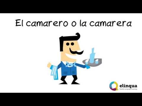 ¡ Um canto! - Vocabulário de restaurantes espanhóis