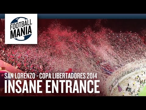 San Lorenzo Insane Entrance!!! Copa Libertadores 2014 Final