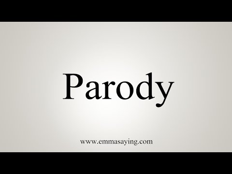 How To Say Parody