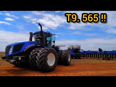 NEW HOLLAND T9.565 +PLANTADEIRA DE 55 LINHAS  💪🏼💙💥!!