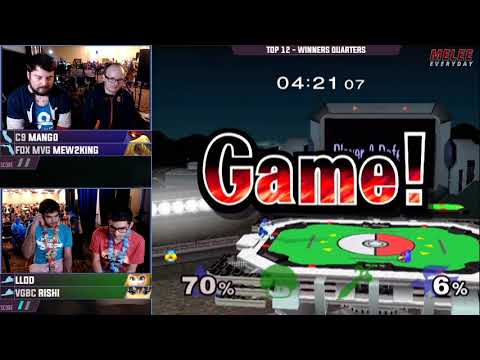 Smash'N'Splash 4 WINNERS QUARTERS - C9 | Mang0 + FOX MVG | Mew2King vs lloD + VGBC | Rishi