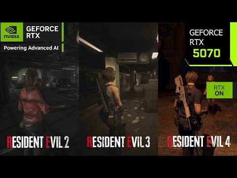 Resident Evil 2, 3, 4 with Path Tracing | RTX 5070 4K, 1440p DLAA and DLSS 4.5 | PC Performance