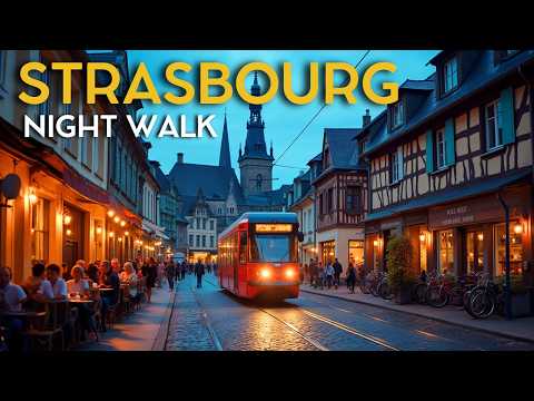 Magical Night Walk Through the Streets of Strasbourg 🇫🇷