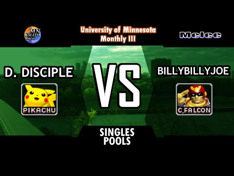 UoM-M3: Melee Pools - D. Disciple (Pikachu) vs. BillyBillyJoe (Captain Falcon)