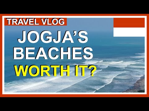 Pantai Parangtritis Beaches near Yogyakarta Indonesia (Java Island)