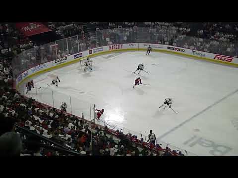 Laval Rocket's Cayden Primeau stops Springfield Thunderbirds' Mackenzie MacEachern in game 4  6/10