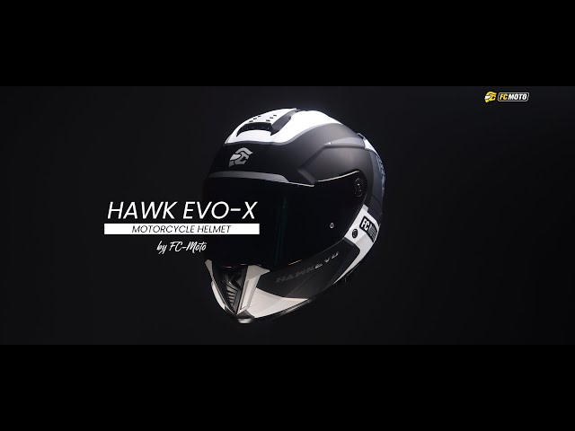 Vídeo relacionado con FC-Moto Hawk EVO-X Casco, Nero Opaco/Rosso/BLU/Bianco, 2XL