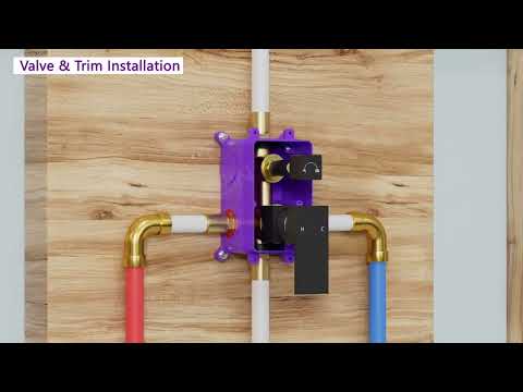 How to Install Wall Mount Rainfall Shower System | EVERSTEIN M6646