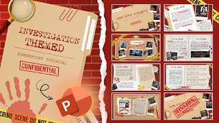 INVESTIGATION POWERPOINT TEMPLATE || Professional Case & Evidence Slides