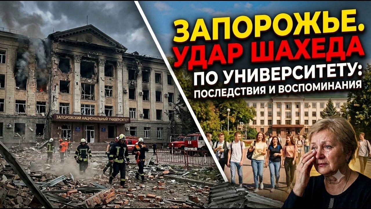Запорожье ВЗРЫВ!ПОСТРАДАЛ УНИВЕРСИТЕТ 08.08.2026
