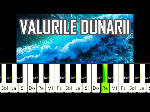 VALURILE DUNARII Tutorial PIAN USOR si SIMPLU
