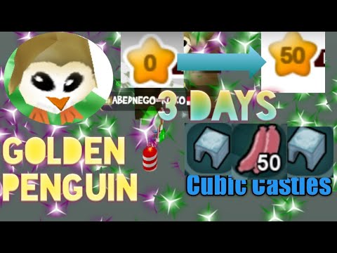 Leveling a Penguin from level 0 - 50 in 3 Days || Cubic Castles