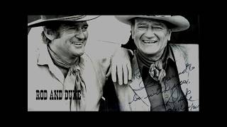 Rod Taylor and John Wayne