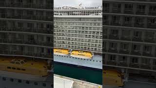 Allure of the Seas pushing off dock! #royalcaribbeancruises #nassaubahamas #cruise