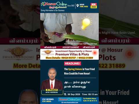 Spring Onions Used in Fast Food Grown Near Hosur