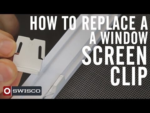 How to replace a window screen clip