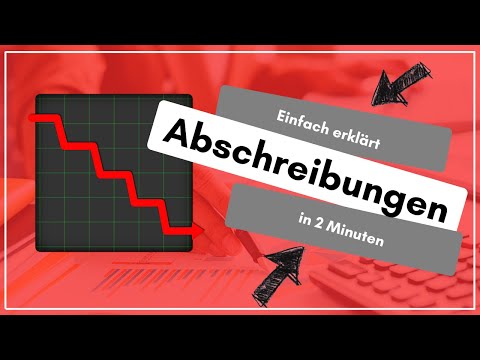 Abschreibungen einfach erklärt in 2 Minuten