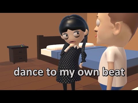 Unreal Otaku Dance Beat! Wednesday Addams & Mark Zuckerberg