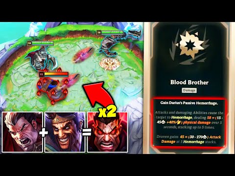 We played the Blood Brothers and got the SECRET Augment (APPLY 2 DARIUS PASSIVES)