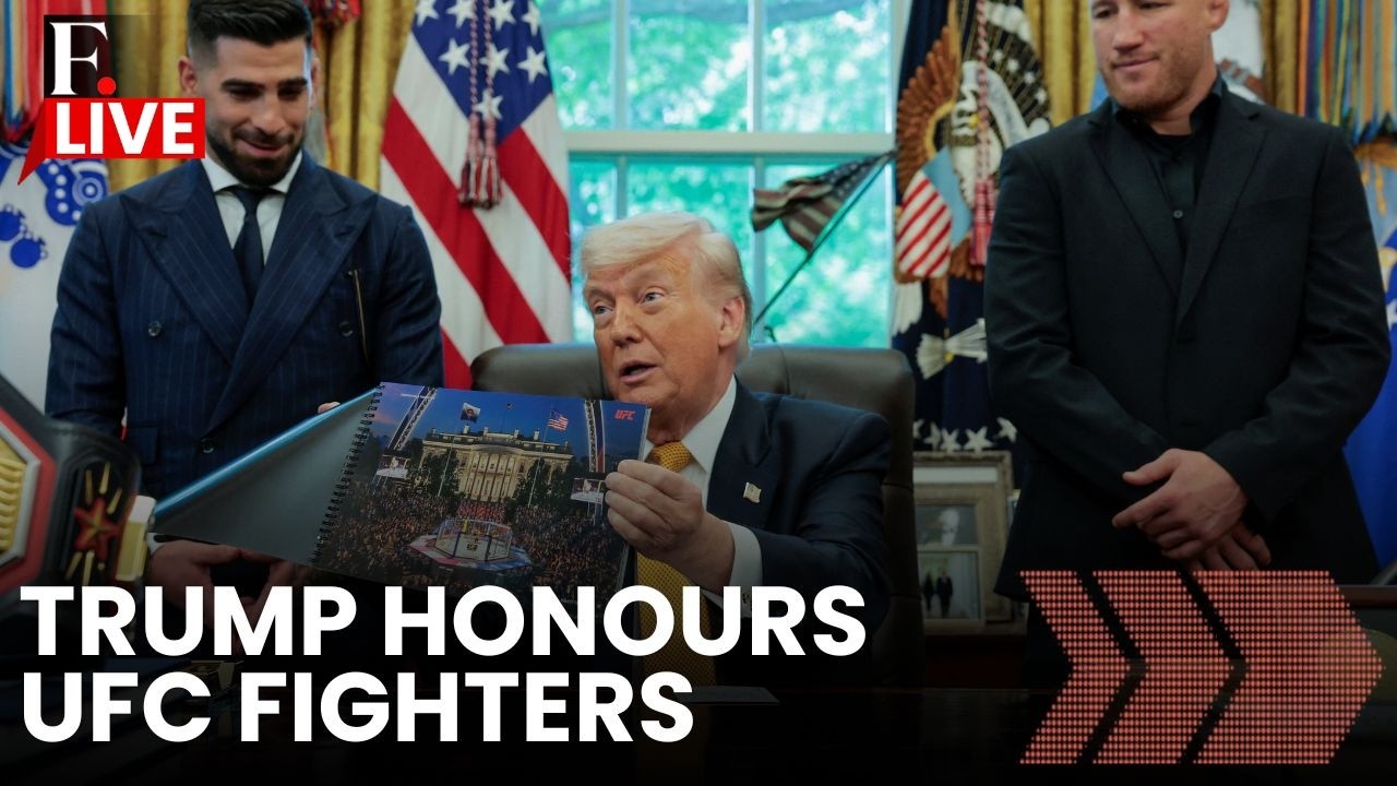 LIVE: Donald Trump Meets UFC Fighters at White House | Press Conference