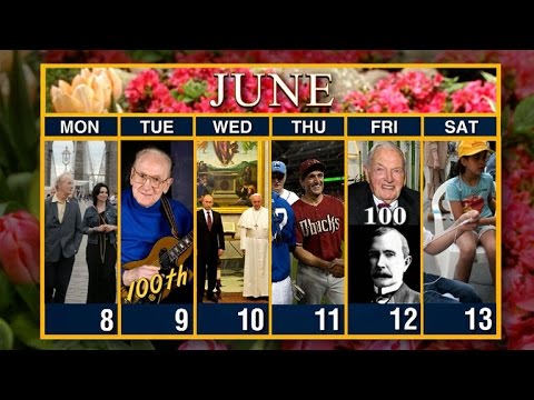 Calendar: Week of June 8