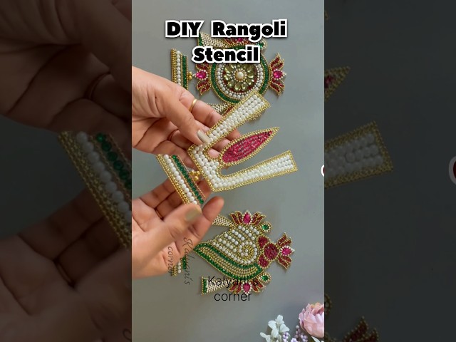 Kundan rangoli tricks by nandi art and craft - video 2