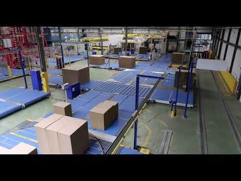 MINDA | Abtransport hinter der Wellpappenanlage