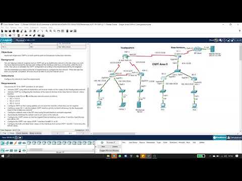 2.7.1 Packet Tracer - Single Area OSPFv2 Configuration