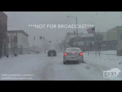 1/19/2019 Kenton, Ohio Winter Storm Harper Stuck Cars/Heavy Snow