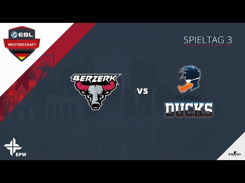 CS:GO - Berzerk vs. Playing Ducks - ESL Wintermeisterschaft 2018 - Tag 3 - Overpass