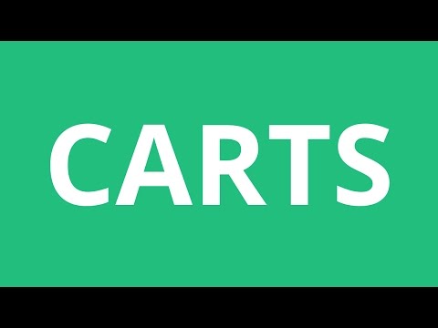 Part of a video titled How To Pronounce Carts - Pronunciation Academy - YouTube