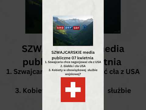 Szwajcarskie media publiczne 06 kwietnia