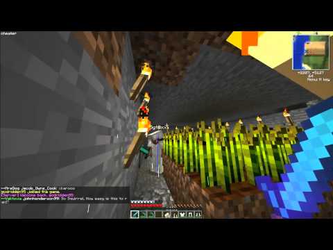 meandbaldie123 - Minecraft PvP The Tunnel to my House(in jungle Biome) Part 2