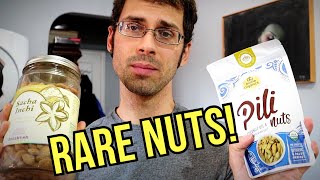 RARE & EXPENSIVE NUTS REVIEW (Sacha Inchi & Pili Nut) - Weird Fruit Explorer
